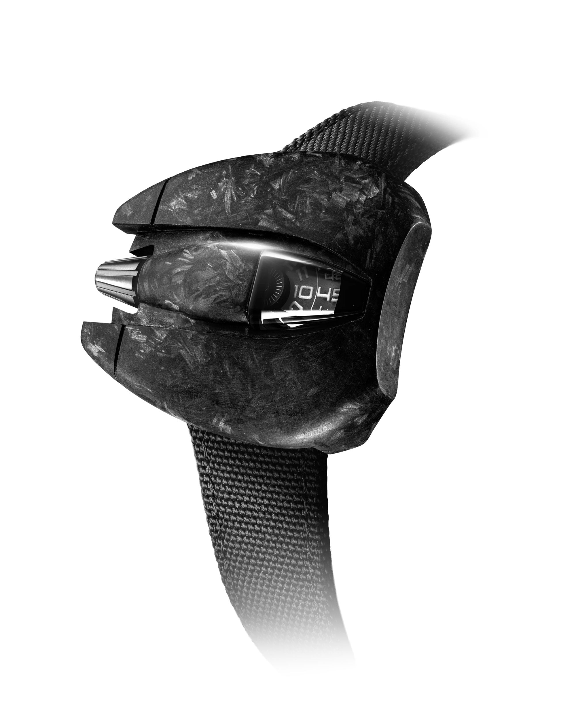 SpaceOne Jumping Hour Carbon Black