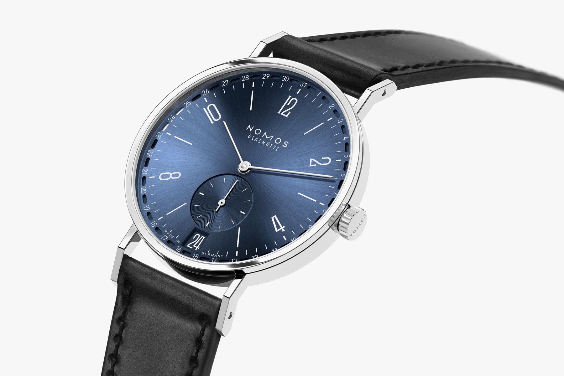 Nomos Glashütte Tangente 2Date Blue 136