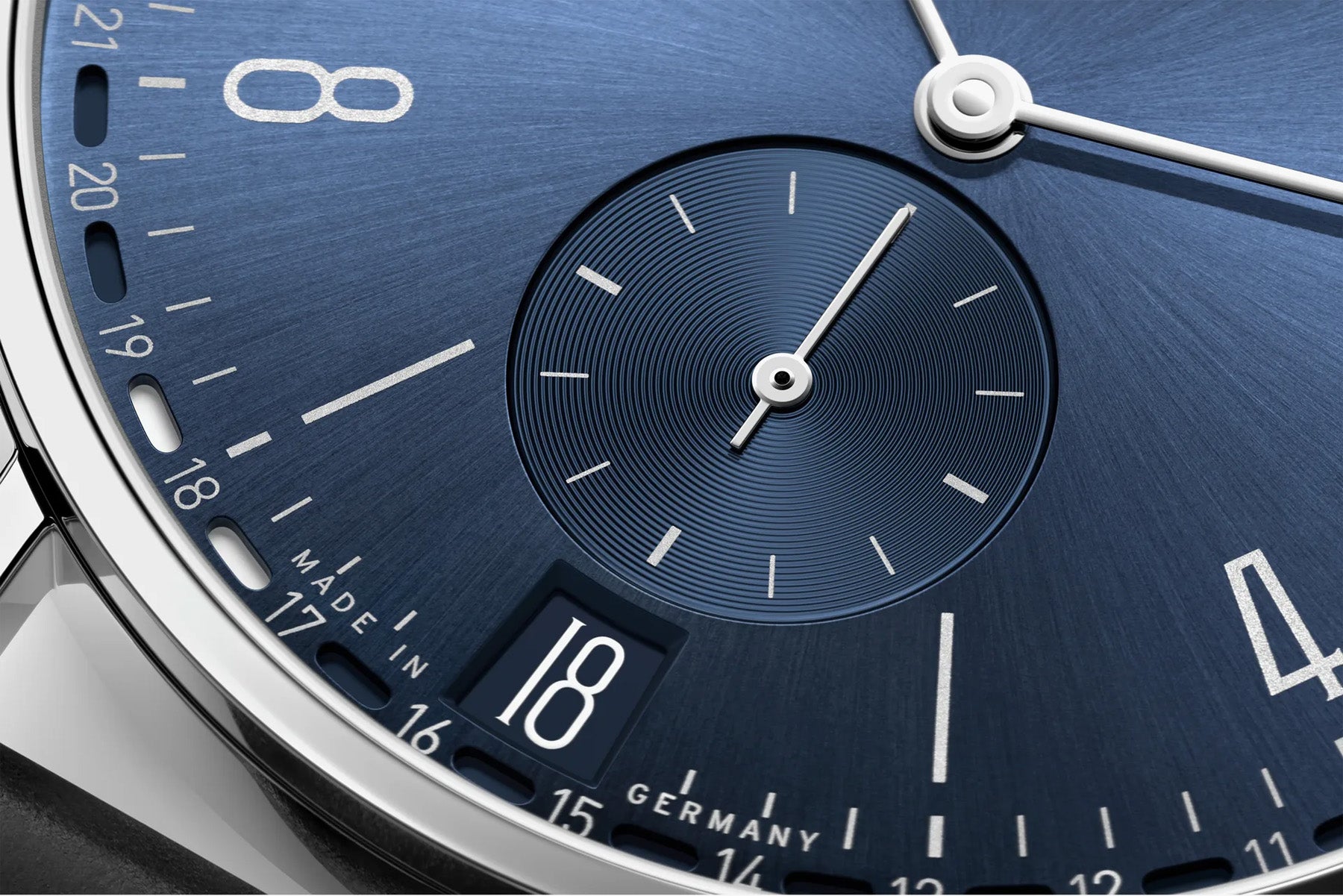 Nomos Glashütte Tangente 2Date Blue 136