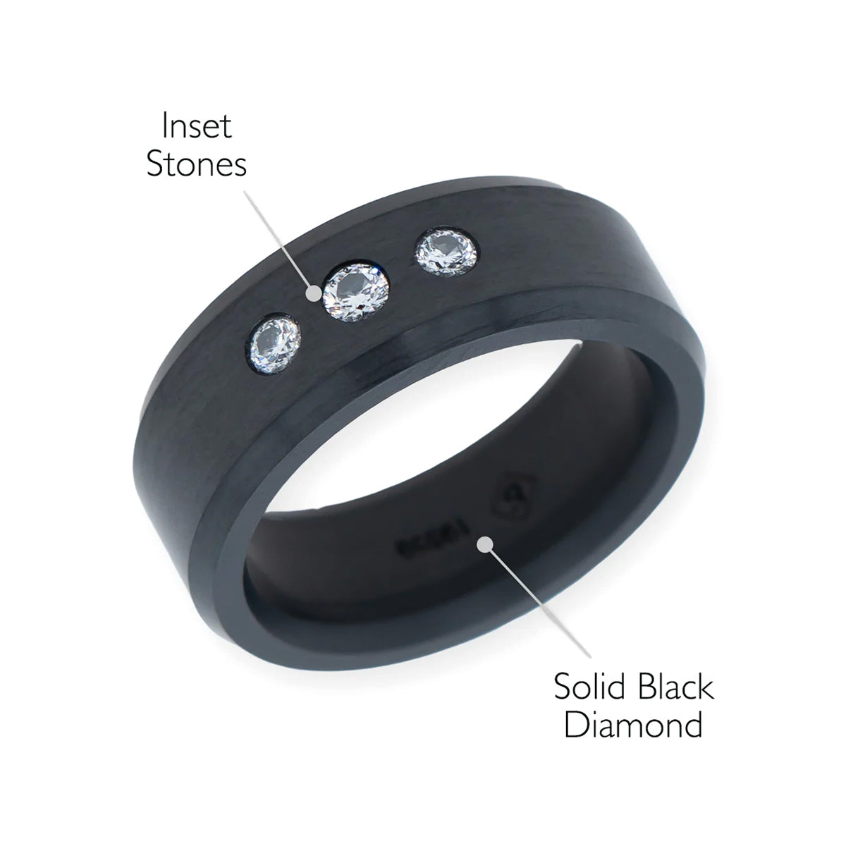 Elysium Black Diamond Ares Triple Stone Inset