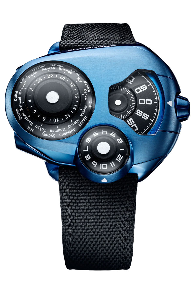 SpaceOne Worldtimer Blue Titanium s1-wt-blu