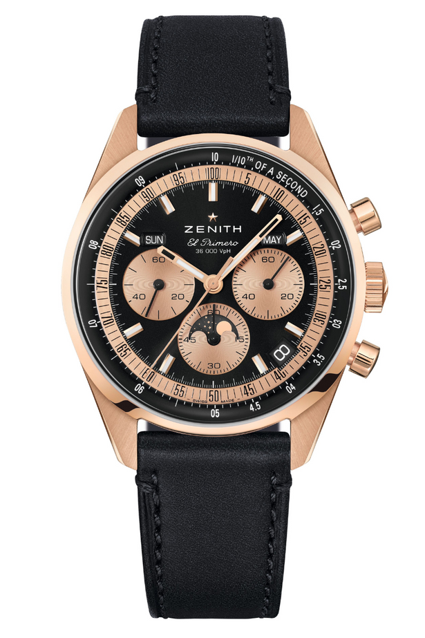 Zenith Chronomaster Original Triple Calendar 18k Rose Gold 18.3400.3610/21.C911