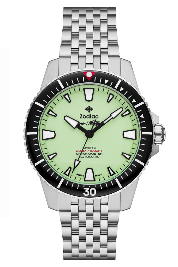 Zodiac Super Sea Wolf Pro-Diver 300m Full Lume ZO3560