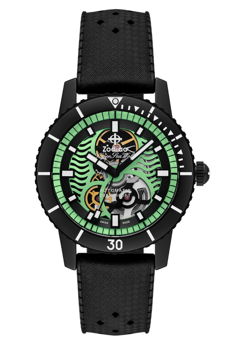 Zodiac Super Sea Wolf Night Diver Skeleton ZO9318 – Topper Fine Zodiac Super Sea Wolf Night Diver Skeleton ZO9318 – Topper Fine