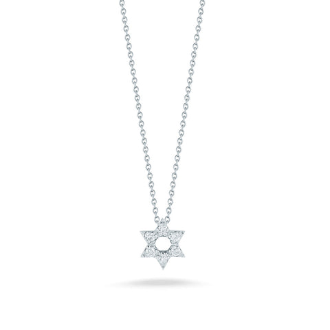 Roberto Coin Diamond Star of David Necklace 001610AWCHX0