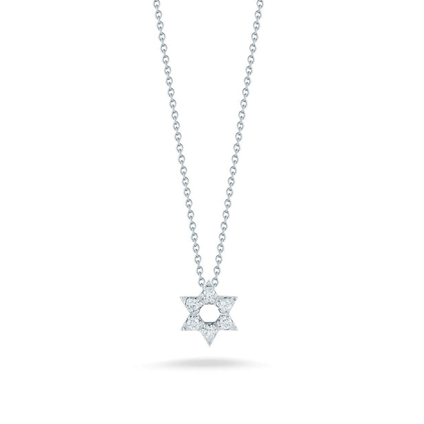 Roberto Coin Diamond Star of David Necklace 001610AWCHX0