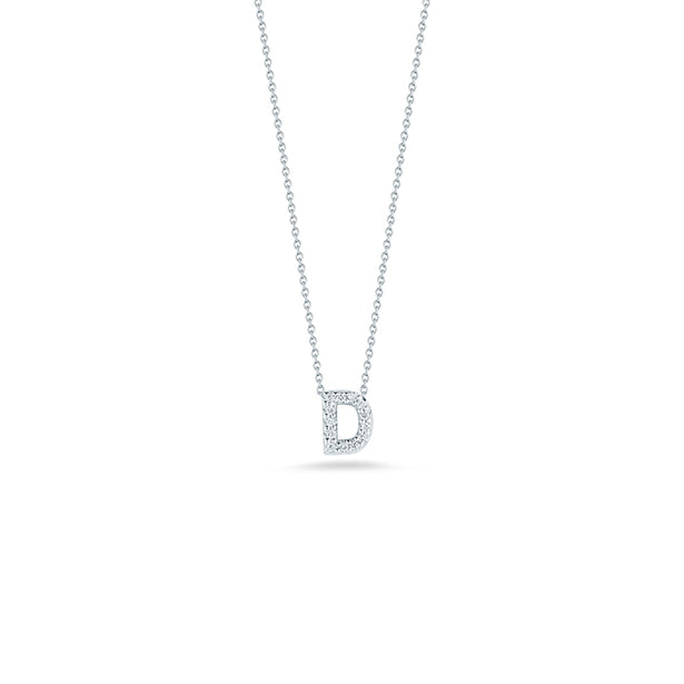 Roberto Coin Tiny Treasures Diamond Love Letter “D” Necklace