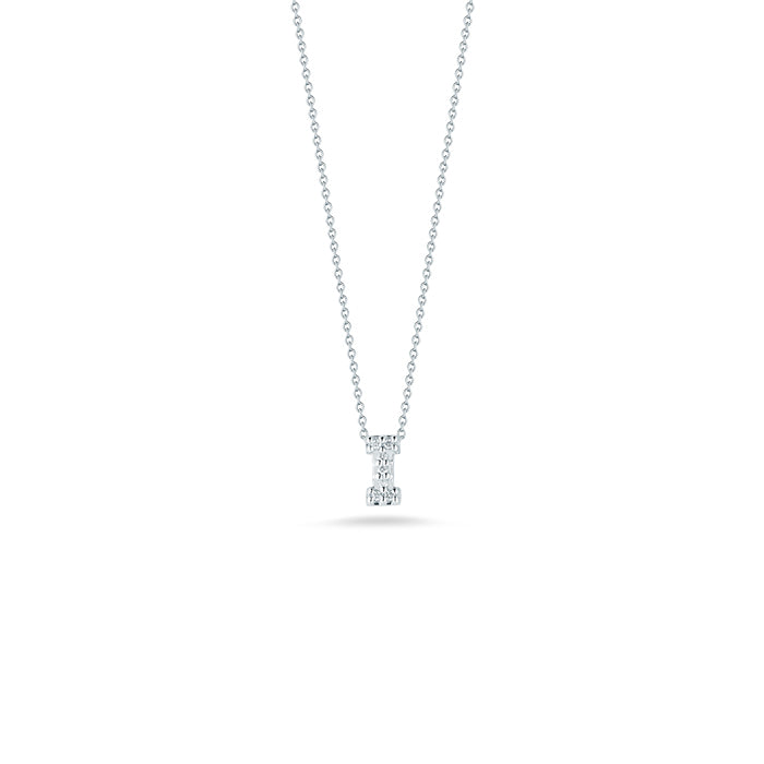 Roberto Coin Tiny Treasures Diamond Love Letter “I” Necklace