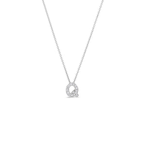 Roberto Coin 18KT Gold Love Letter Q Pendant with Diamonds 001634AWCHXQ