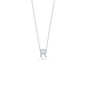 Roberto Coin Tiny Treasures Diamond Love Letter “R” Necklace
