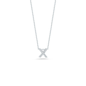 Roberto Coin Tiny Treasures Diamond Love Letter “X” Necklace