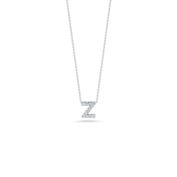 Roberto Coin Tiny Treasures Diamond Love Letter “Z” Necklace