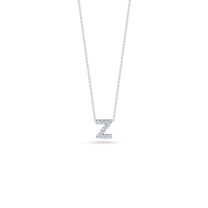 Roberto Coin Tiny Treasures Diamond Love Letter “Z” Necklace