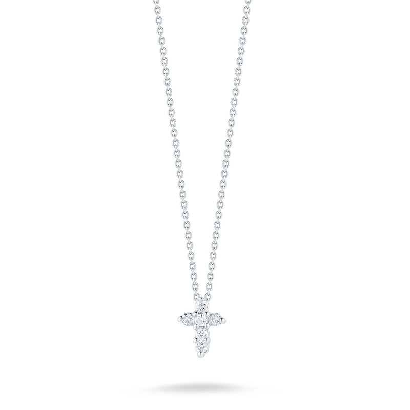 Roberto Coin Baby Cross Pendant with Diamonds 001883AWCHX0