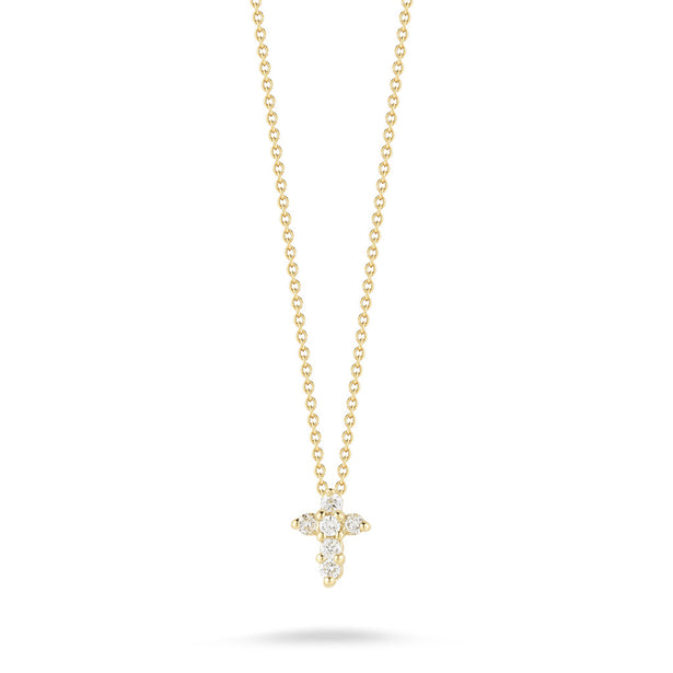 Roberto Coin Baby Cross Pendant with Diamonds 001883AYCHX0