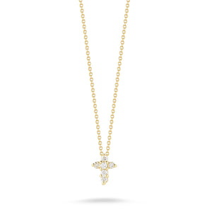 Roberto Coin Baby Cross Pendant with Diamonds 001883AYCHX0