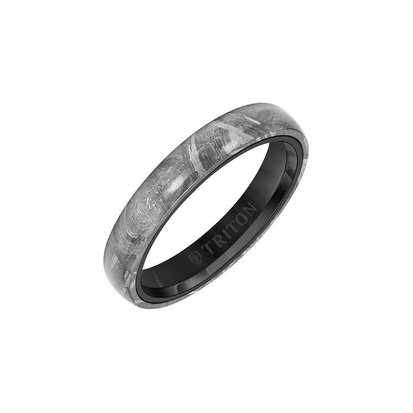 Triton Black Tungsten Carbide Ring 11-6137BCM4-G