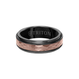 Triton Espresso Tungsten Carbide Ring 11-6162BBRC7-G