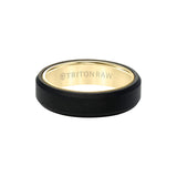 Triton Tungsten RAW Black DLC with 14K Yellow Gold Ring 11-RAW0130YBC6-G