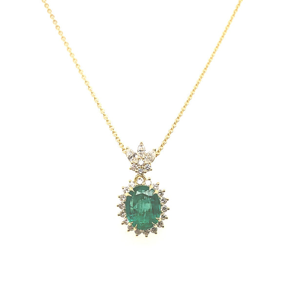 Topper Signature Custom Designed Emerald Necklace 160-00540