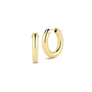 Roberto Coin Oval Hoop Earrings 210008AYER00