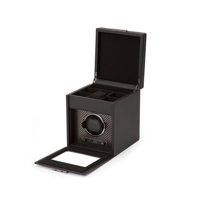 Wolf Axis Single Watch Winder with Storage