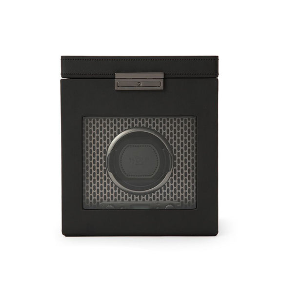 Wolf Axis Single Watch Winder with Storage