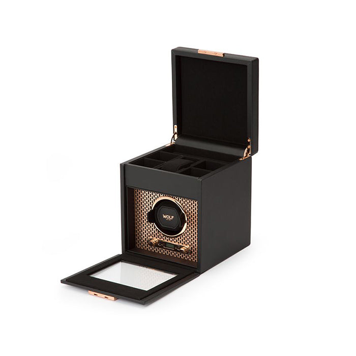 Wolf Axis Single Watch Winder with Storage