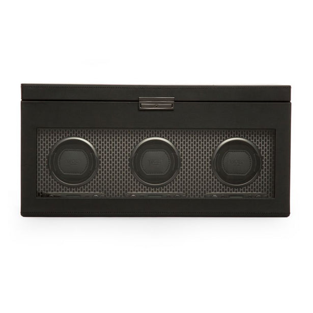 Wolf Axis Triple Watch Winder with Storage