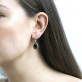 Goshwara Gossip Onyx Pear Shape Earrings JE0079-A-OX