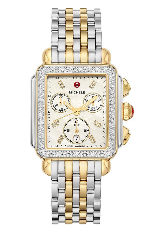 Michele Deco Two-Tone 18k Gold Diamond MWW06A000776