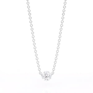Aresa New York Hadid Solitaire Diamond Necklace