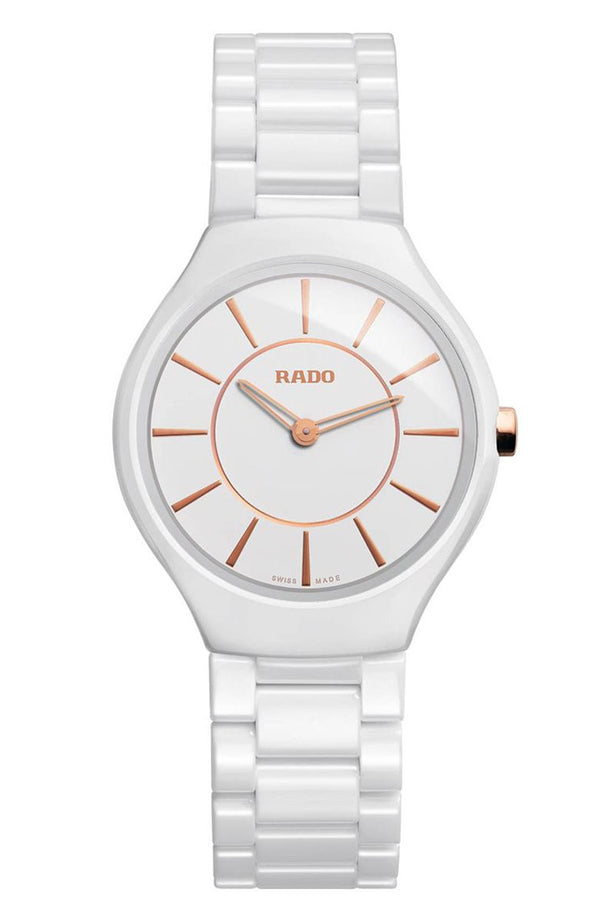 Rado True Thinline White Ceramic R27958102