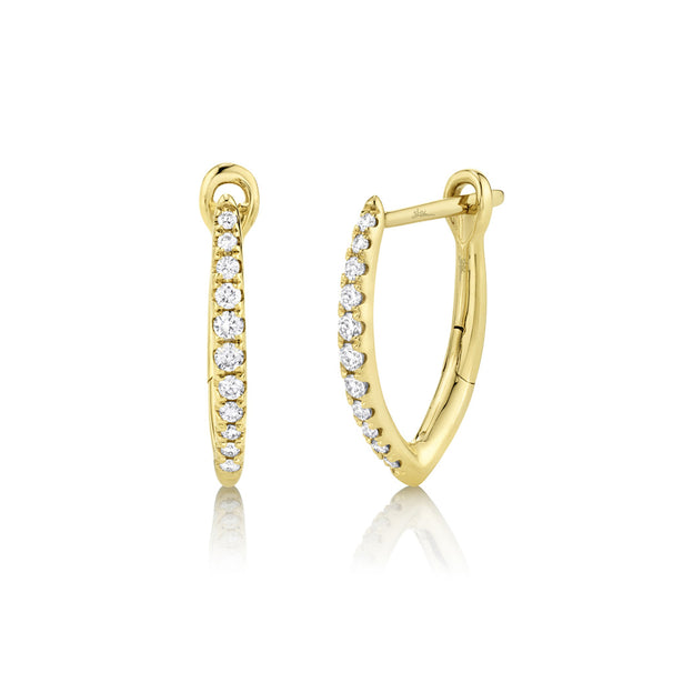 Shy Creation Diamond Hoop Earrings SC22005491