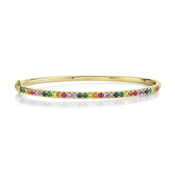 Shy Creation Multi-Color Stone Bangle SC22006293ZS