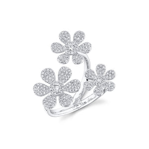 Shy Creation Diamond Flower Ring SC55007205