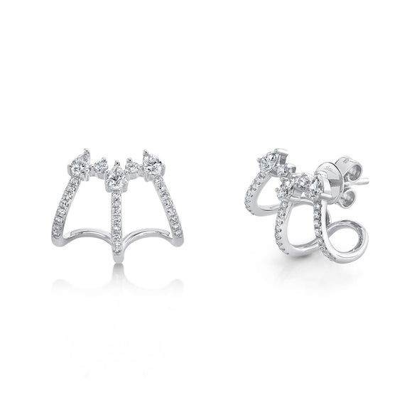 Shy Creation Diamond Pear Earrings SC55020499