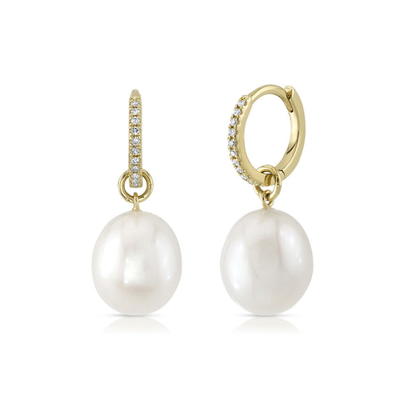 Shy Creation Diamond & Cultured Pearl Earrings SC55023676