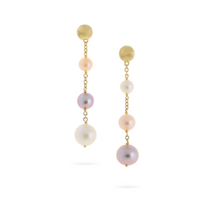 Marco Bicego Africa Pearl Collection - 18K Yellow Gold and Pearl Drop Earrings