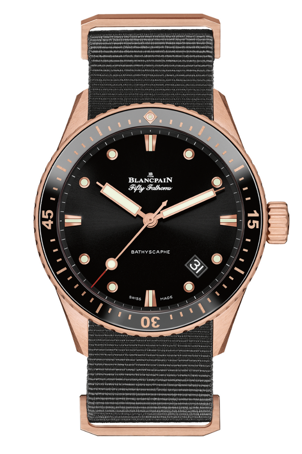 Blancpain Fifty Fathoms Bathyscaphe Rose Gold 5000 36S30 NABA