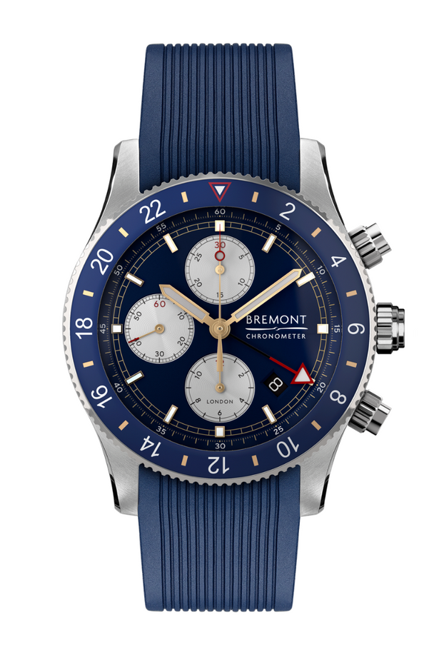 Bremont Supermarine Chrono GMT Blue Rubber