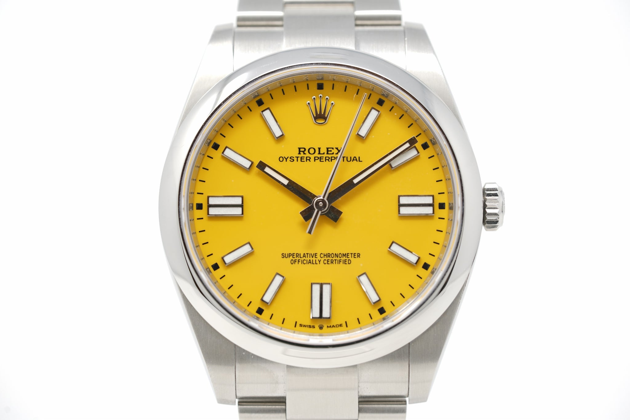Begrænse Andet Elastisk Pre-Owned Rolex Oyster Perpetual 41 Yellow M124300-0004 – Topper Fine  Jewelers