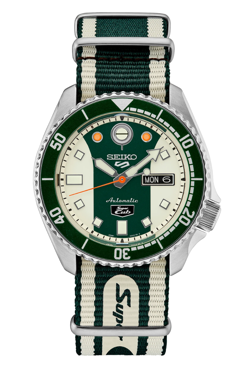 Seiko 5 Sports Honda Cub Limited Edition SRPJ49 – Topper Fine Jewelers