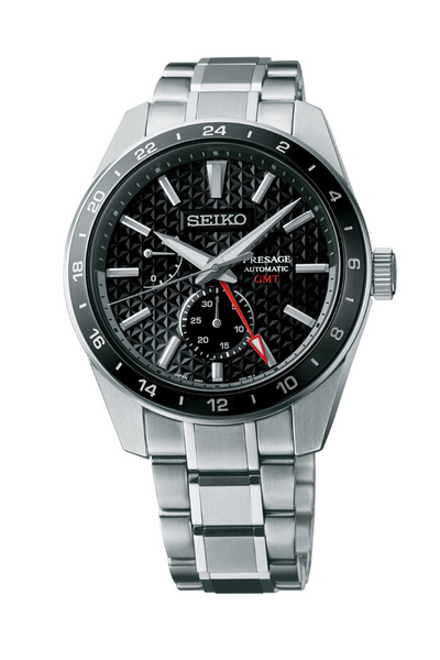 Seiko Presage Sharp Edged Series GMT SPB221 – Topper Fine Jewelers